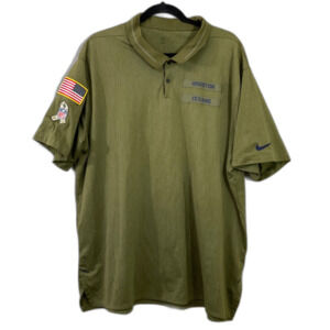 Nike Houston Texans Men's XXL Tee Shirt Salute To Service Green Dri Fit NFL